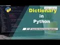 Dictionary in Python with Examples in Hindi Python Tutorial