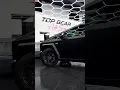 Stealth Tesla Cybertruck with Satin Black Paint Protection Film Looks Protection all in one