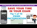 Tip 1 of 10 How to Find Prime Factors in Casio Classwiz 991Ex