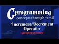 C Programming Operator Pre Post for Tamil Easy way to Understand