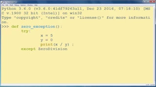 How to handle Dividing By Zero Exception in Python programming language