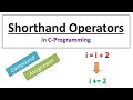 Shorthand Assignment Operators in C Programming Hindi