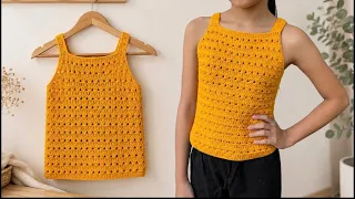 🌈Le Tejí esta BLUSA A MI HIJA y le GUSTO MUCHO | Patrón de Crochet muy hermoso!!