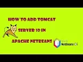 How to Configure Tomcat Server in NetBeans IDE Configure Tomcat in Netbeans Apache Tomcat Netbeans