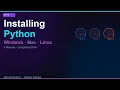 How to Install Python Windows Mac Linux Python for Beginners EP 02 CodeToAGI