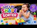 Aarvi s Fun Shape Sorting Activity Learn Shapes Colours Baby Toy Review