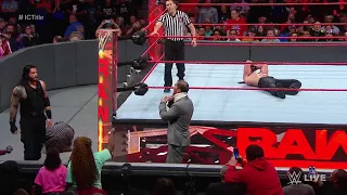 رومان رينز ضد الايس على لقب القارات وتدخل ساموا جو عرض الرو 27 نوفمبر الإثنين 2017 