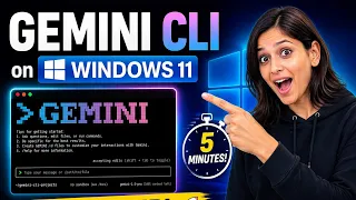 Gemini CLI on Windows 11 2026 - Full Setup in 5 Minutes