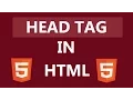 What Is HEAD Tag In HTML