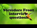 Stevedore Front interview questions