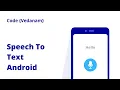 Speech To Text Google Speech Recognition API