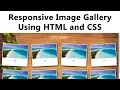 How to Create Responsive Image gallery Using CSS in Hindi