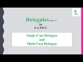 Single Multi Cast Delegates with Example Delegates Part-2 C NET Tutorials In simple words
