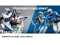 Stafford s Fake Spike Calvin s 329-Yard Game Cowboys vs Lions Week 8 2013 NFL Full Game