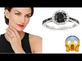 White Diamond Halo Ring in Sterling Silver Jewelry