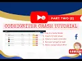 CodeIgniter Crash Course - Part 2 C Concept