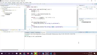 Palindrome Program in Java