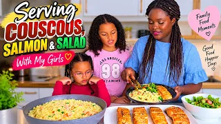 Come Serve This Delicious Dinner With Us 😍 Couscous, Salmon & Salad