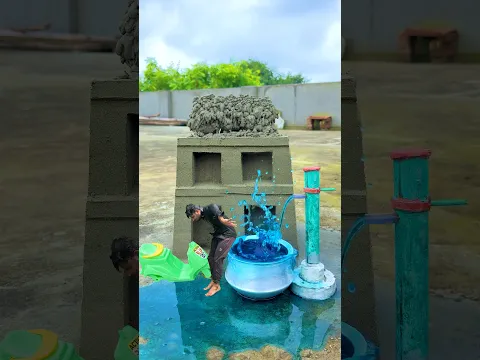 Trending creative videography with water pump 🚰⛲️