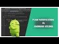How to Create PUSH a NOTIFICATION in Android Studio