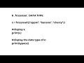 Data Types set frozenset bool and bytes