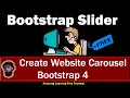 How To Create Carousel in Bootstrap 4 Create Slider With Working Example