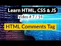 HTML Comment Tag Learn to Comment Out in HTML