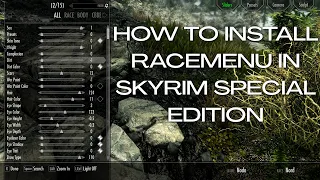 Racemenu Install Guide Skyrim Special Edition