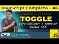 Metodo Toggle para gerenciar Classes CSS em Javascript - Curso de Javascript Moderno