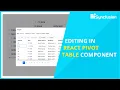 Different Editing Types in React Pivot Table