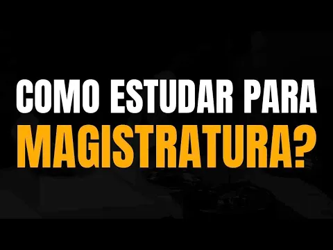 Vídeo: como organizar os estudos para a magistratura