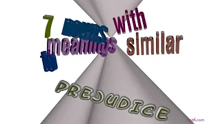 prejudice - 9 nouns synonym to prejudice sentence examples