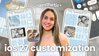 ios 27 aesthetic iphone customization tutorial lock screen wallpapers widgets app tinting