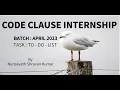 TASK TO-DO-LIST WEB DEVELOPER INTERN BY CODECLAUSE
