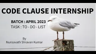 TASK TO-DO-LIST WEB DEVELOPER INTERN BY CODECLAUSE