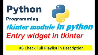 Entry widget in tkinter Python Programming Edutainment