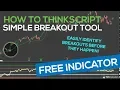 How to thinkScript - Simple Breakout Tool