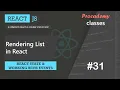 Rendering List in React working with React events A Complete React Course