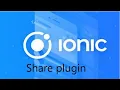 How to use the Ionic capacitor share plugin in Vue project