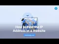 How to Find the IP Address of a Website