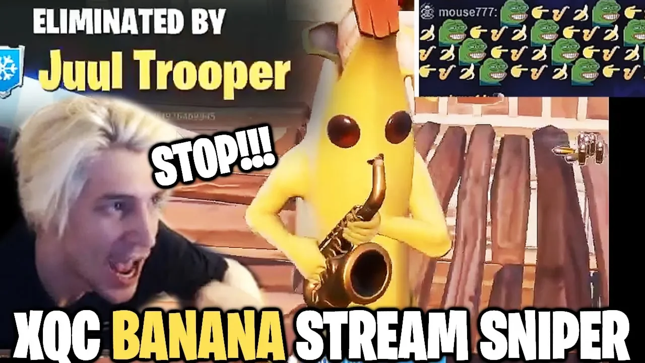 xQc Stream Sniped by Banana Saxophone Compilation ft. Juul Trooper