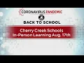 Cherry Creek Schools Will Begin In-Person Learning This Fall