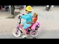 Download Lagu Super funny ! Baby monkey and CUTIS tease Yen Nhi cycling experience😂