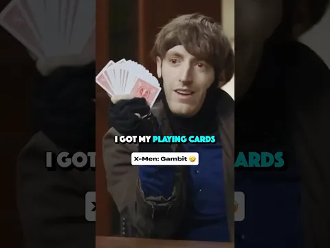 Is Gambit useless without cards? 🤣🃏Directed by Oren Brimer. #peteholmes #xmen #gambit #professorx