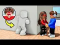 Spying On My SISTER as a WALL In Roblox