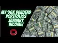 My Dividend Income for January 2023 I Dividend Stock Portfolio Passive Income