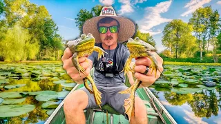 Frog Giggin In A 1984 Vintage Coleman Crawdad Catch Clean Cook