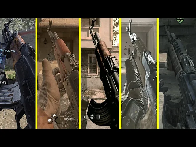 Call of Duty Modern Warfare - Returning Guns Comparison in ALL Games in the Series