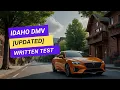 Idaho DMV Written Test 2025 NEW 25 Questions Answers