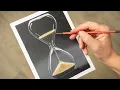 Hourglass - Acrylic painting Time lapse Homemade Illustration